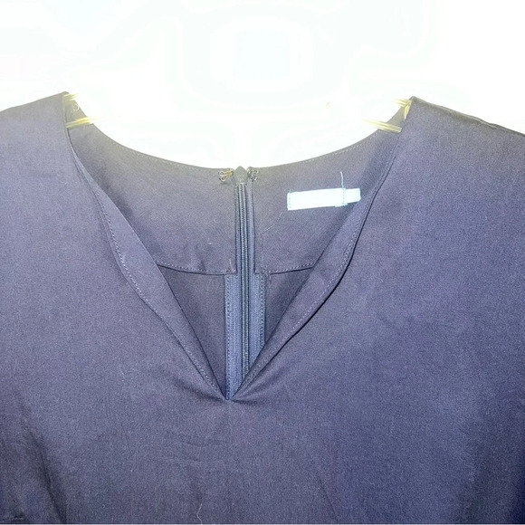 J. McLaughlin Ciara Wrap Dress Dark Navy Size Small Lyocell Brunch Elegant - Picture 5 of 16